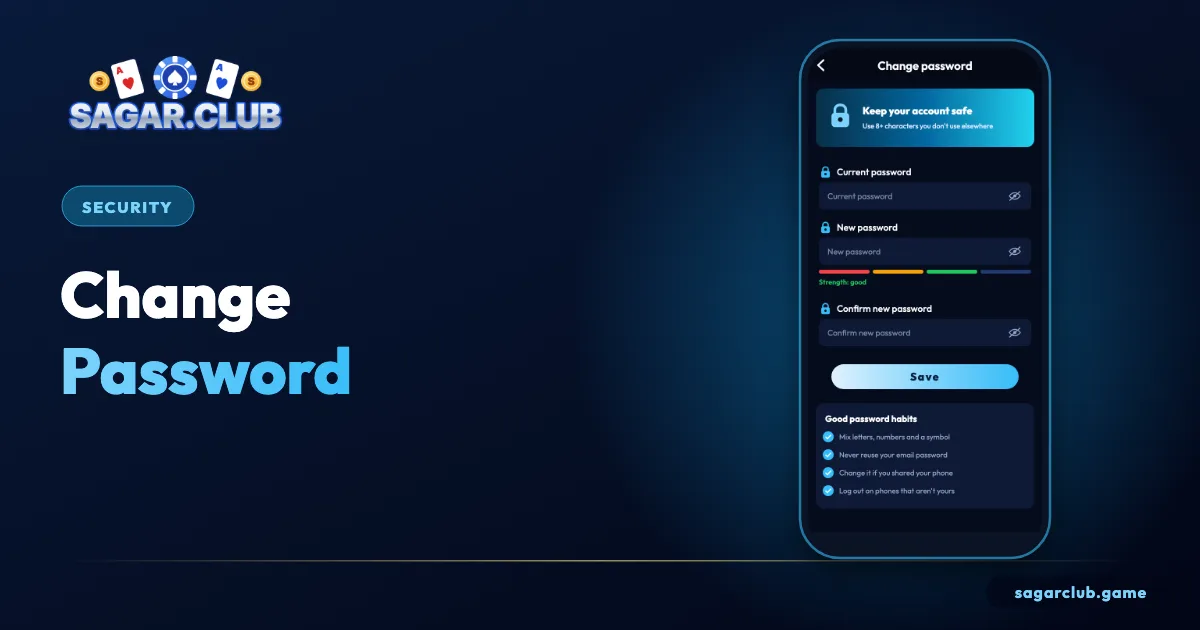 Sagar Club Change Password