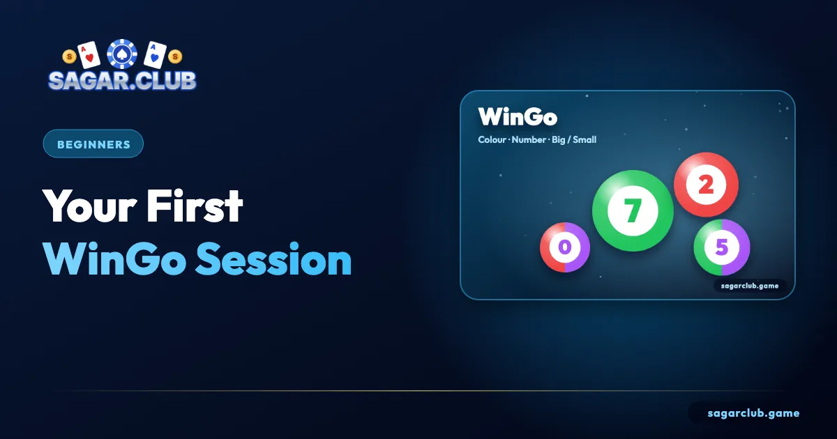 Your First Sagar Club WinGo Session